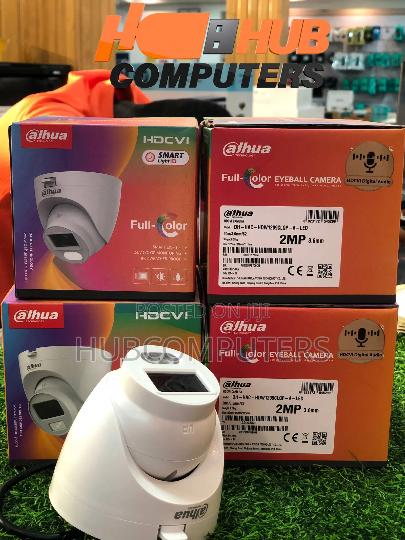 Dahua (Dh-Hac-Hdw1209clqp-a-Led-0360b-S2) 2mp Color Dome
