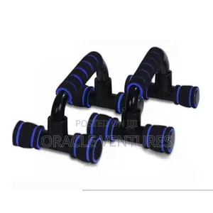 PowerGrip Push-Up Bars - Upper Body Training Support -Black