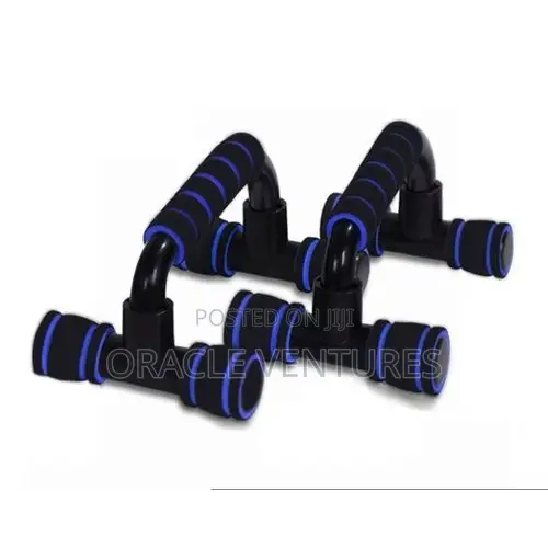 PowerGrip Push-Up Bars - Upper Body Training Support -Black