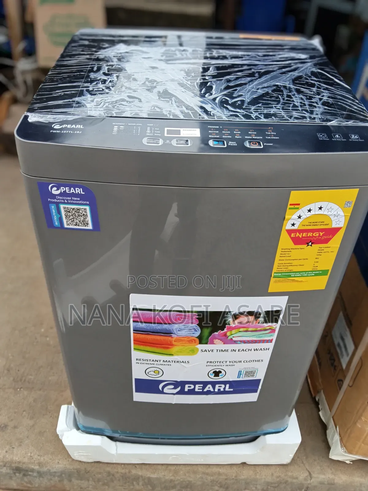 Pearl 10kg Top Load Washing Machine