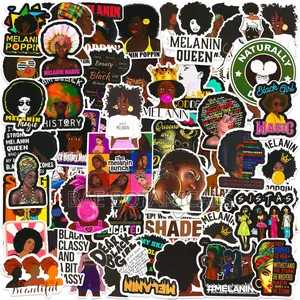 Melanin Theme Aesthetic Stickers for Bundles and Gift Sets