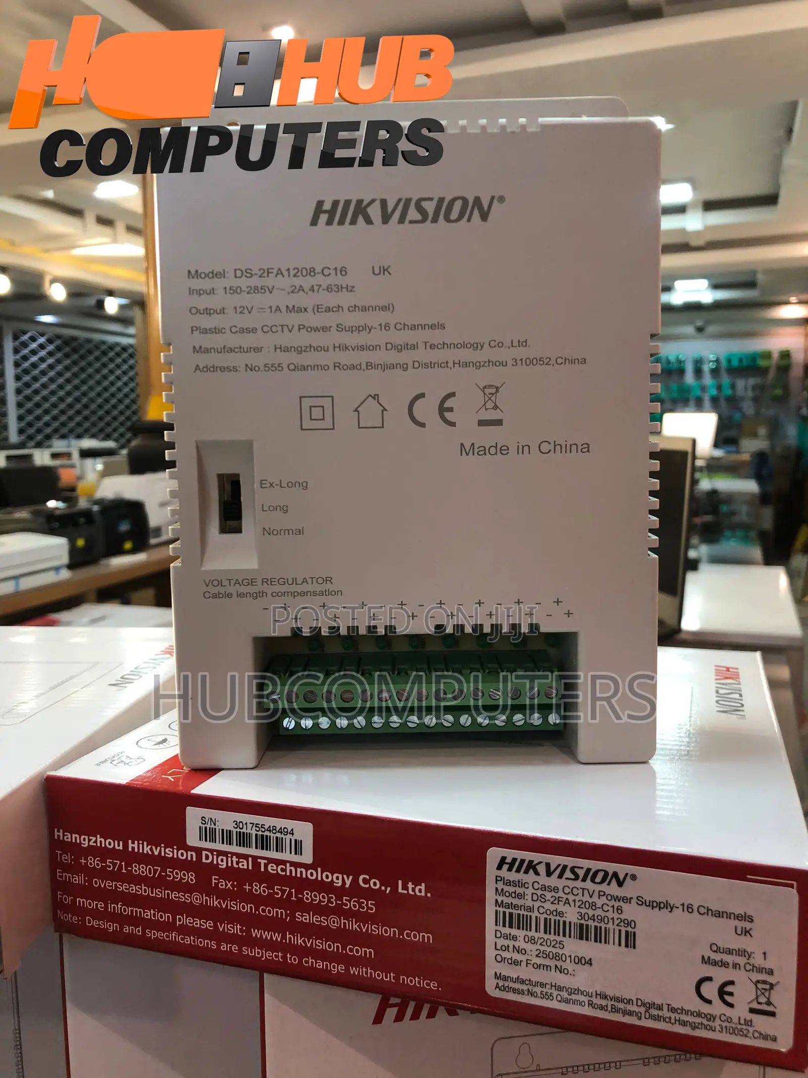 Hikvision Power (Ds-2fa1208-C16) Supply 16 Channels