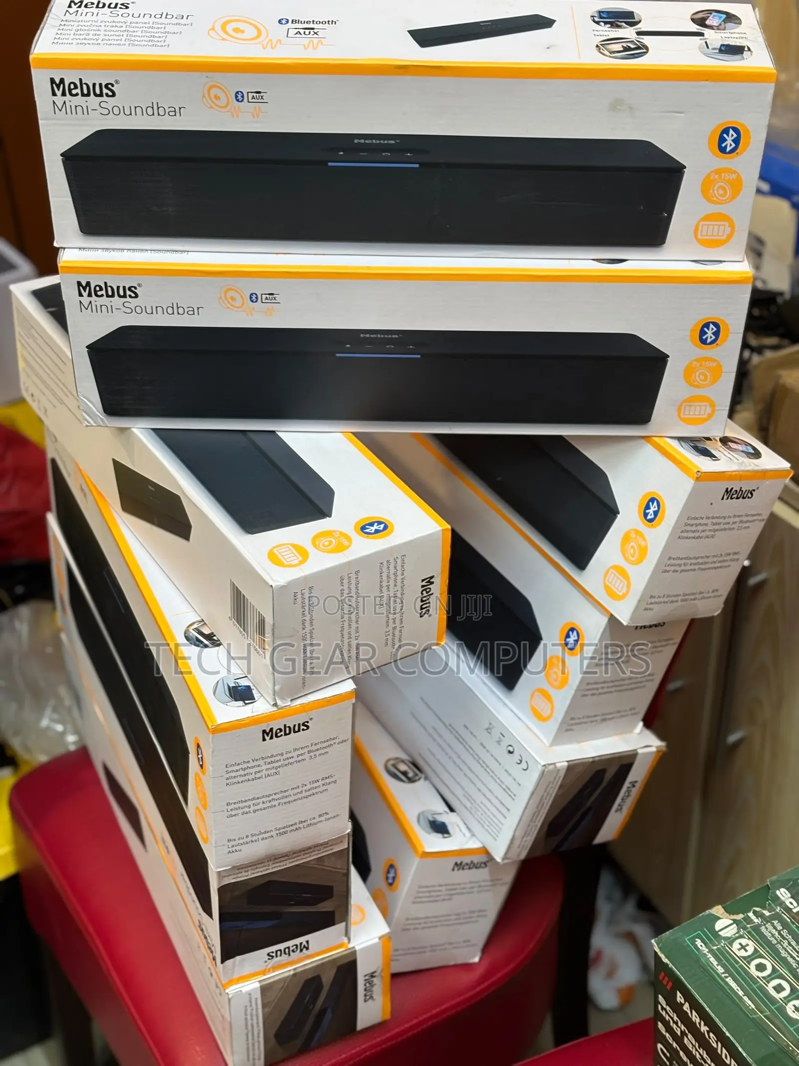 Mebus Mini Soundbar, 2.1CH Mini Sound Bar, 30W Speaker With BT 5.4,