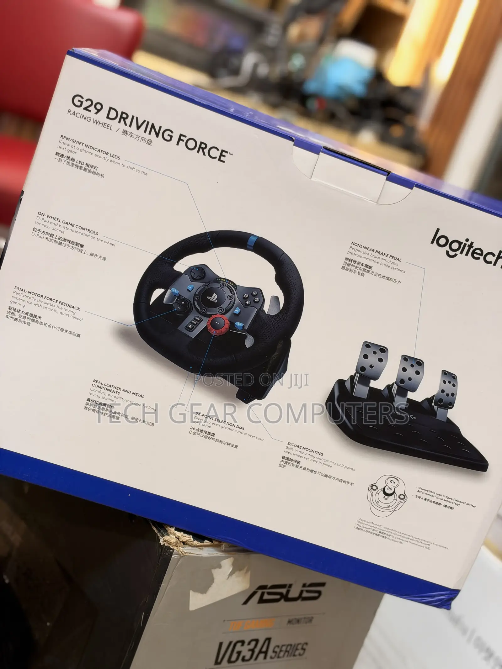 Logitech G29 Driving Force Racing Wheel for PS5 PS4 PS3