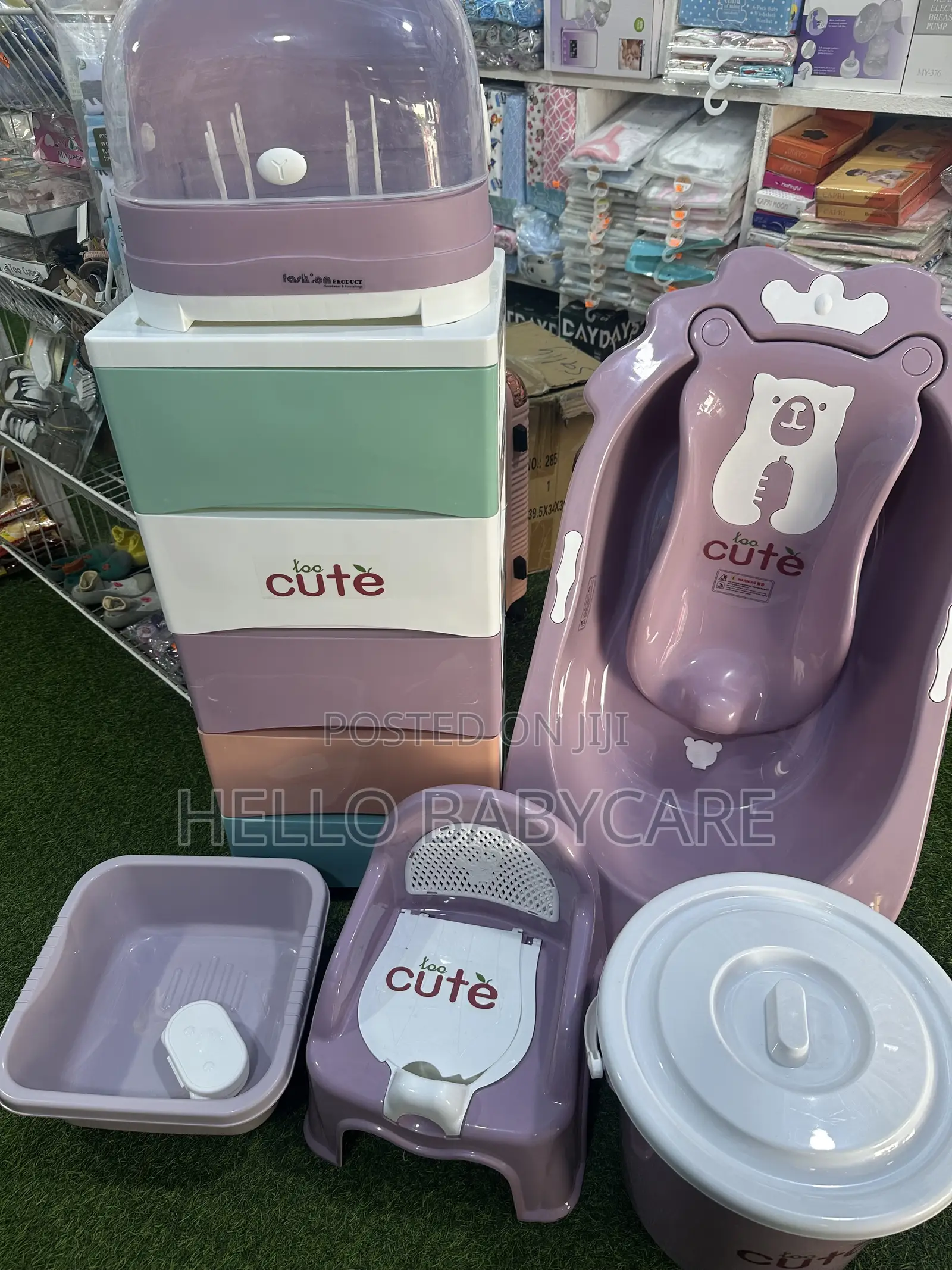 Baby Bath Set With Drawer/Wardrobe