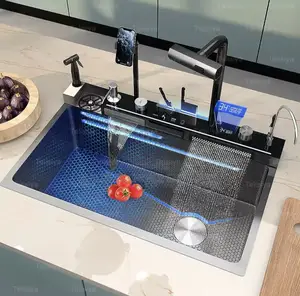 Waterfall Stainless Steel _Smart Kitchen Sink