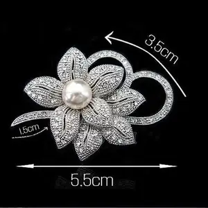 Pearl Fleur Brooch