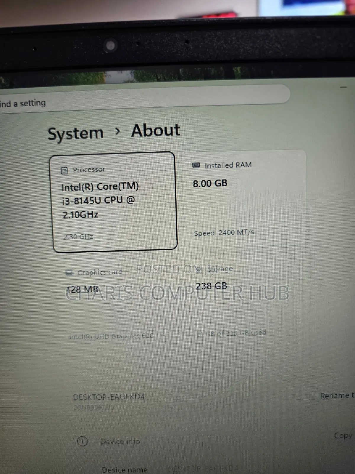 Laptop Lenovo ThinkPad E495 8GB Intel Core i3 SSD 256GB