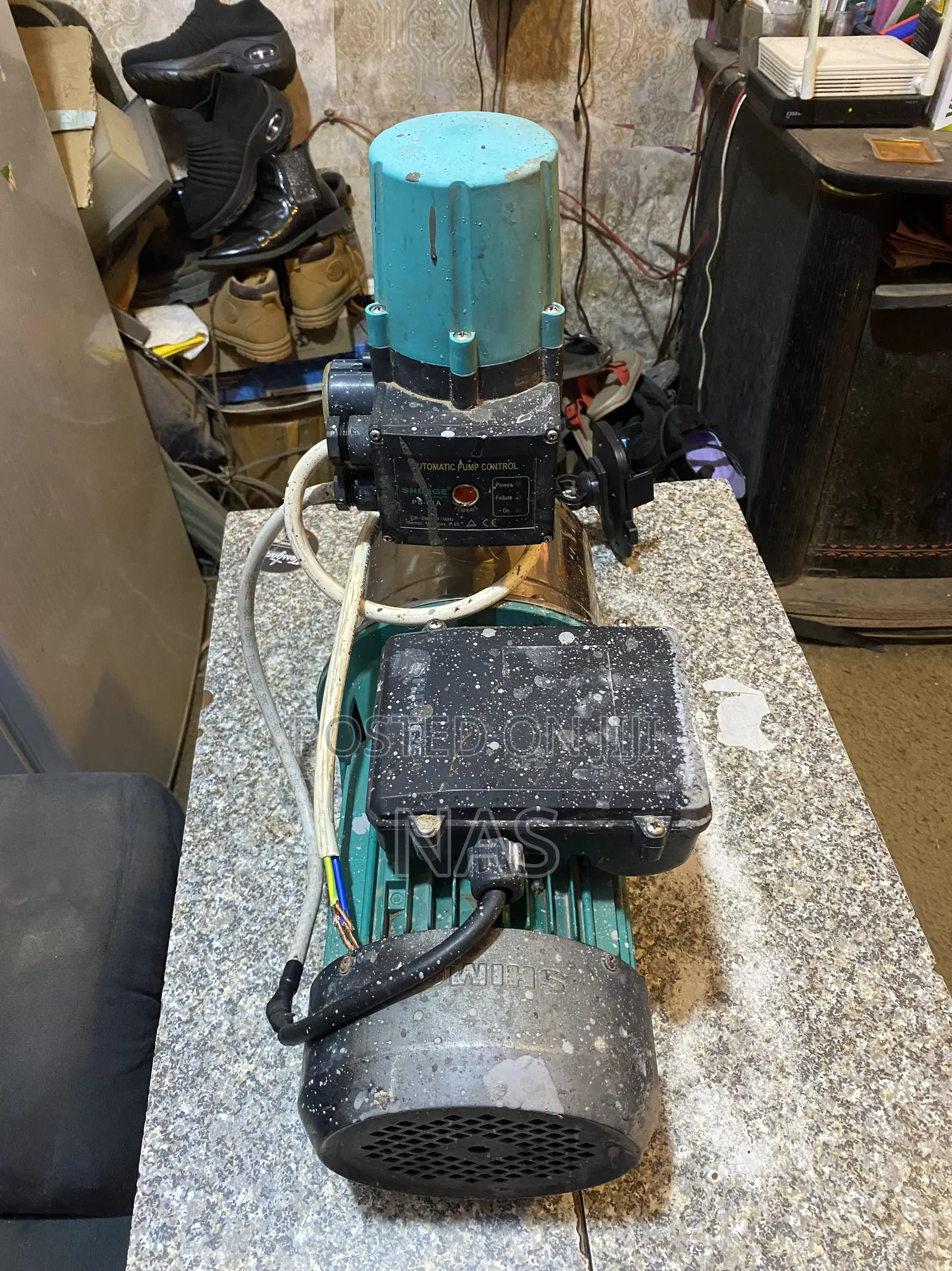 A Fairly Home Used 1.5 HP Shimge Stainless Steel Jet Pump