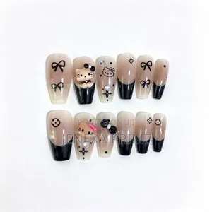 Hello Kitty Black White Press-on Nails