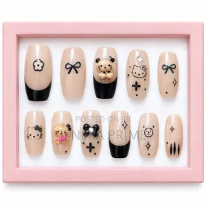 Hello Kitty Black White Press-on Nails