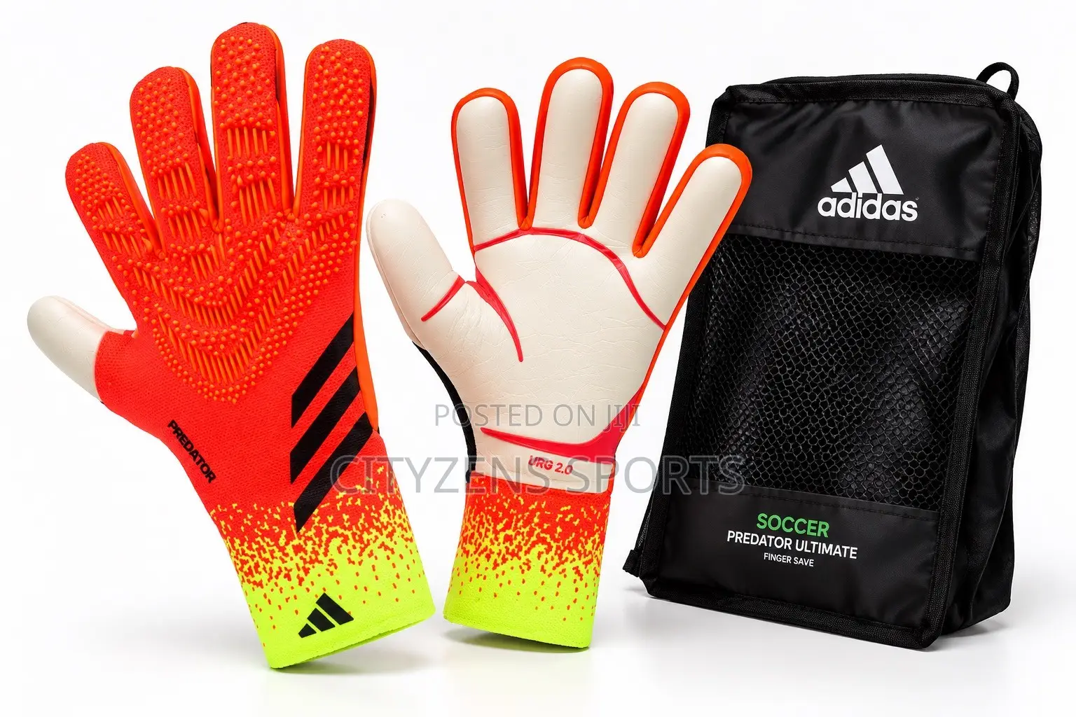 Adidas Predator Keepers Glove, Orange / Lemon Green
