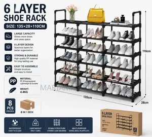 6 Layers Shoe Rack