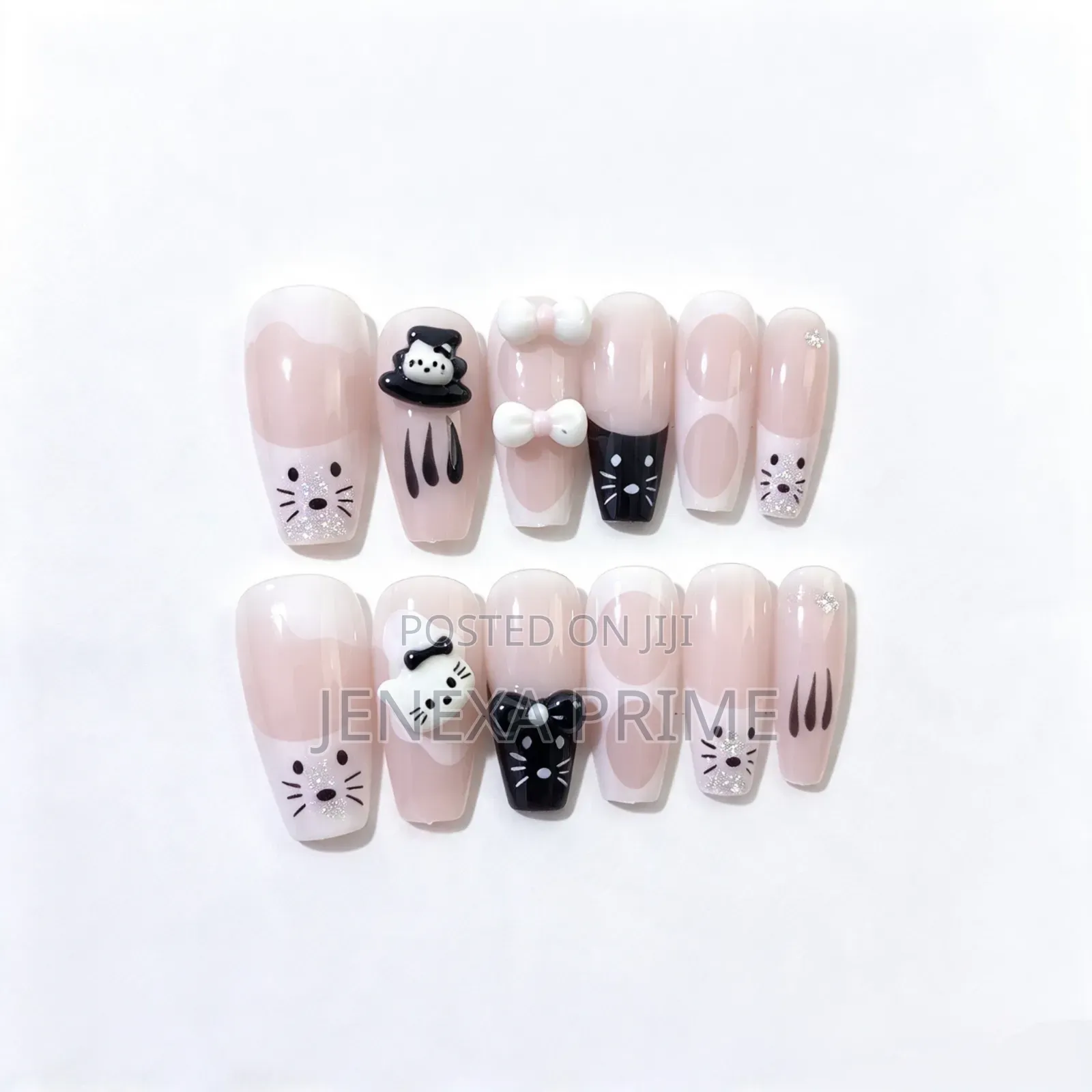 Hello Kitty Nude Bow Press-on Nails