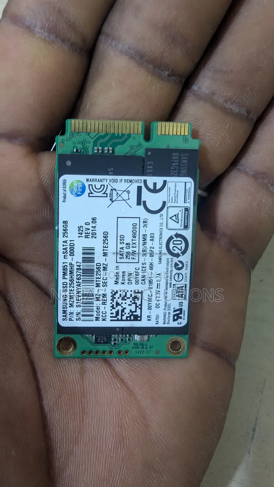 Samsung PM851 256GB mSATA