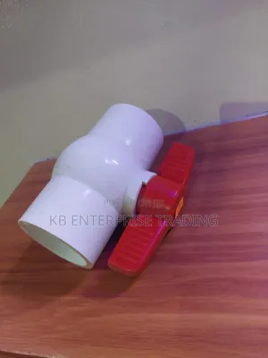 PVC Ball Valve With Red Handle