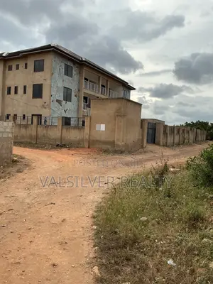 Titled 1 Plot With Uncompleted Building by the Road for Sale
