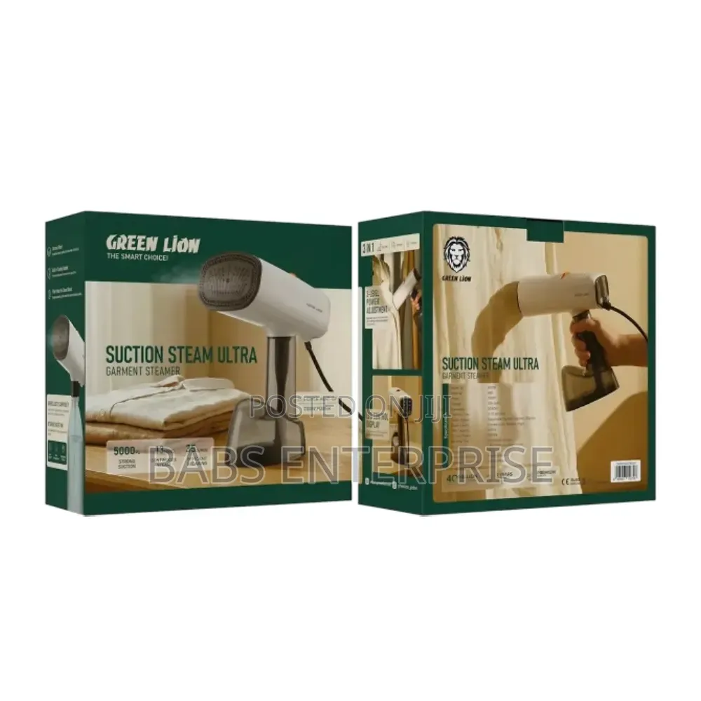 Green Lion Suction Steam Ultra Garment Steamer – White