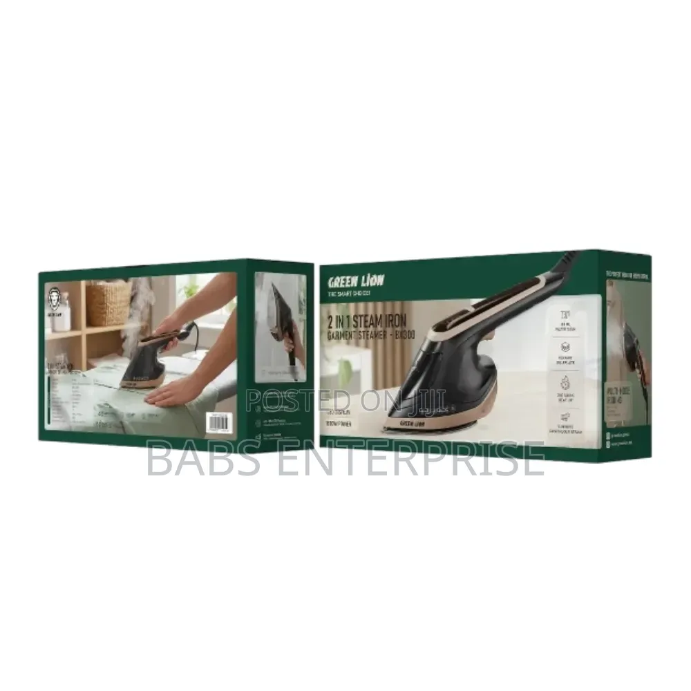 Green Lion 2 in 1 Steam Iron Garment Steamer – BX300