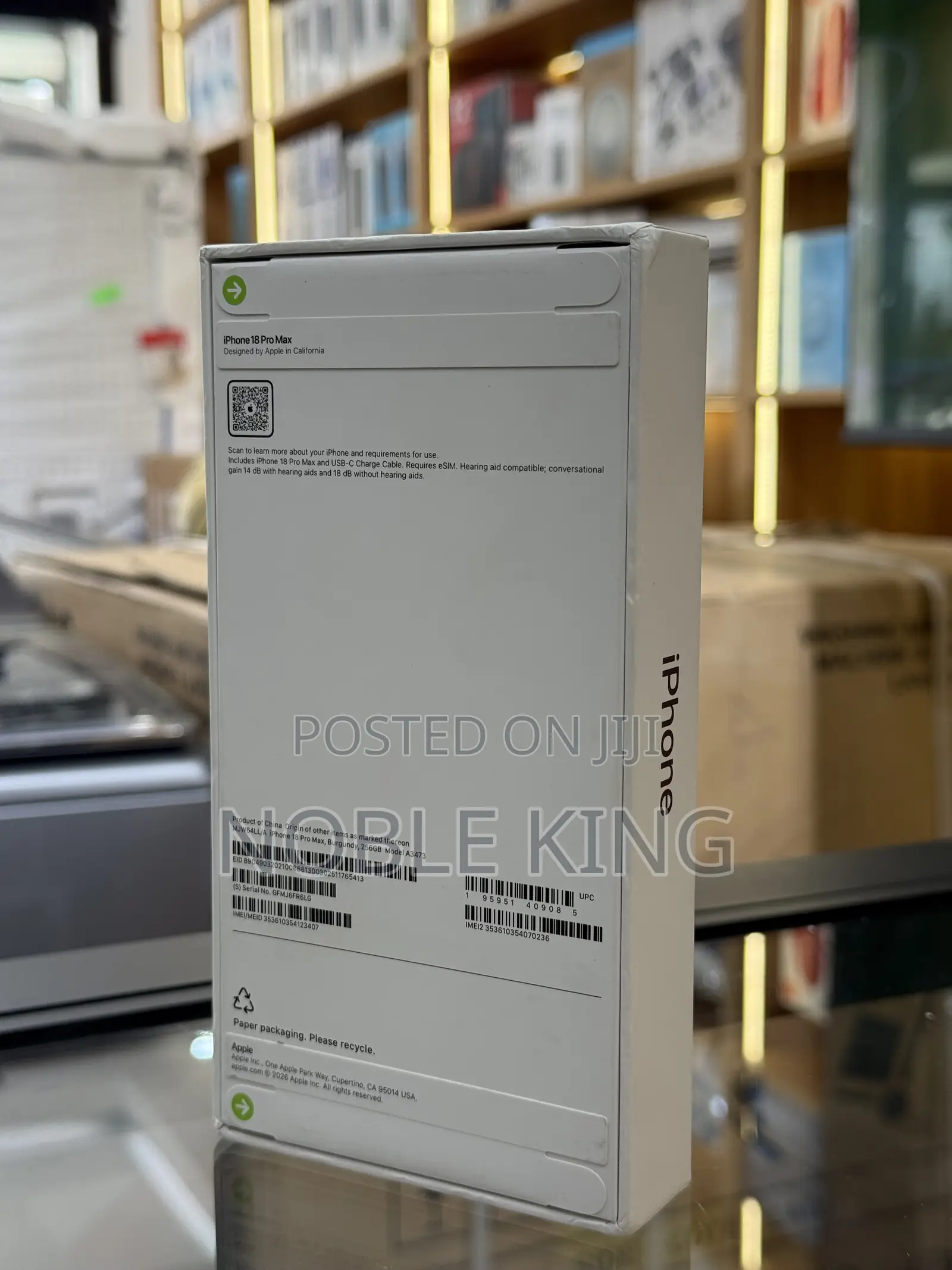 New Apple iPhone 18 Pro Max 256 GB