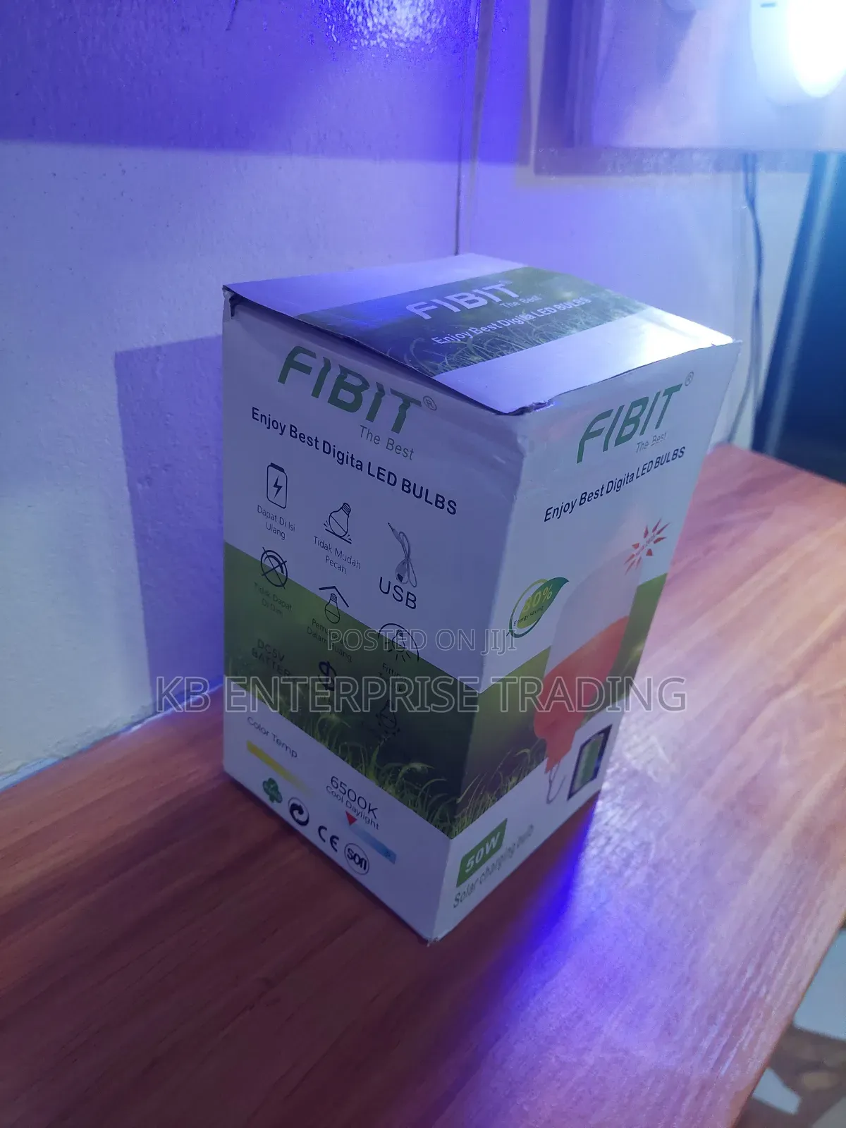 FIBIT 50W Solar Charging LED Bulb