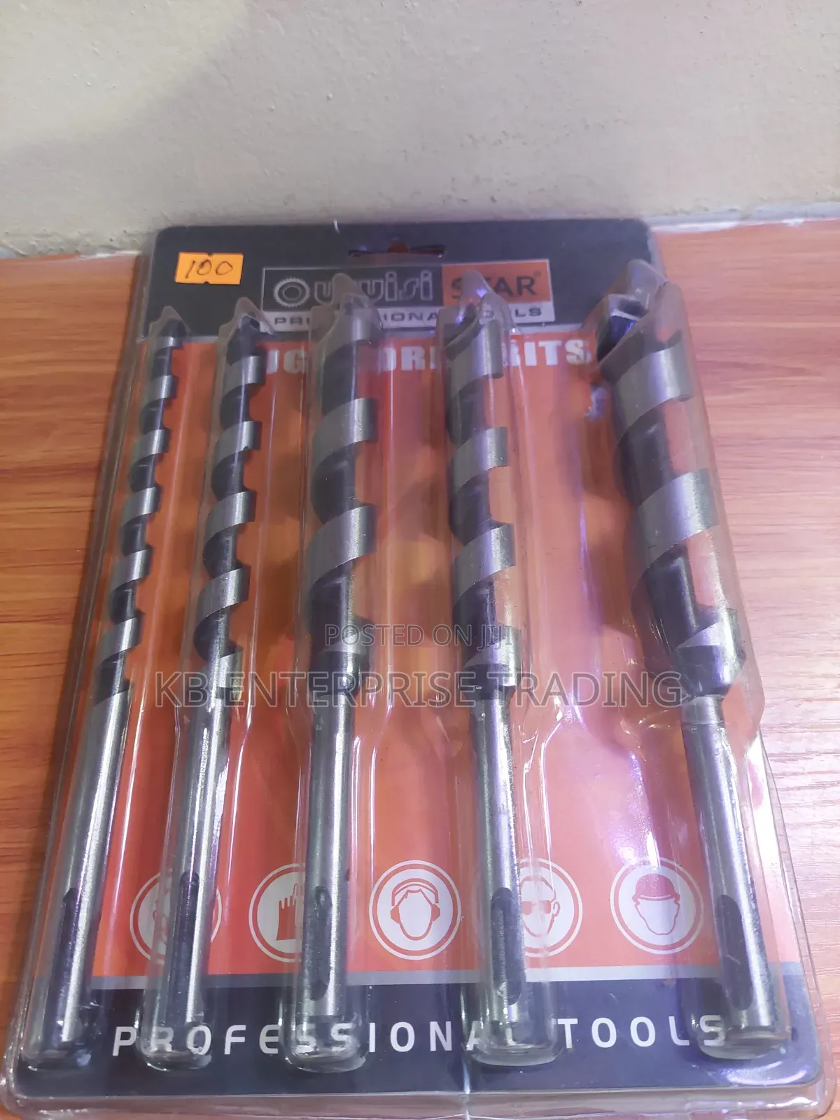 Ououisi Star Professional 5-Piece Auger Drill Bit Set