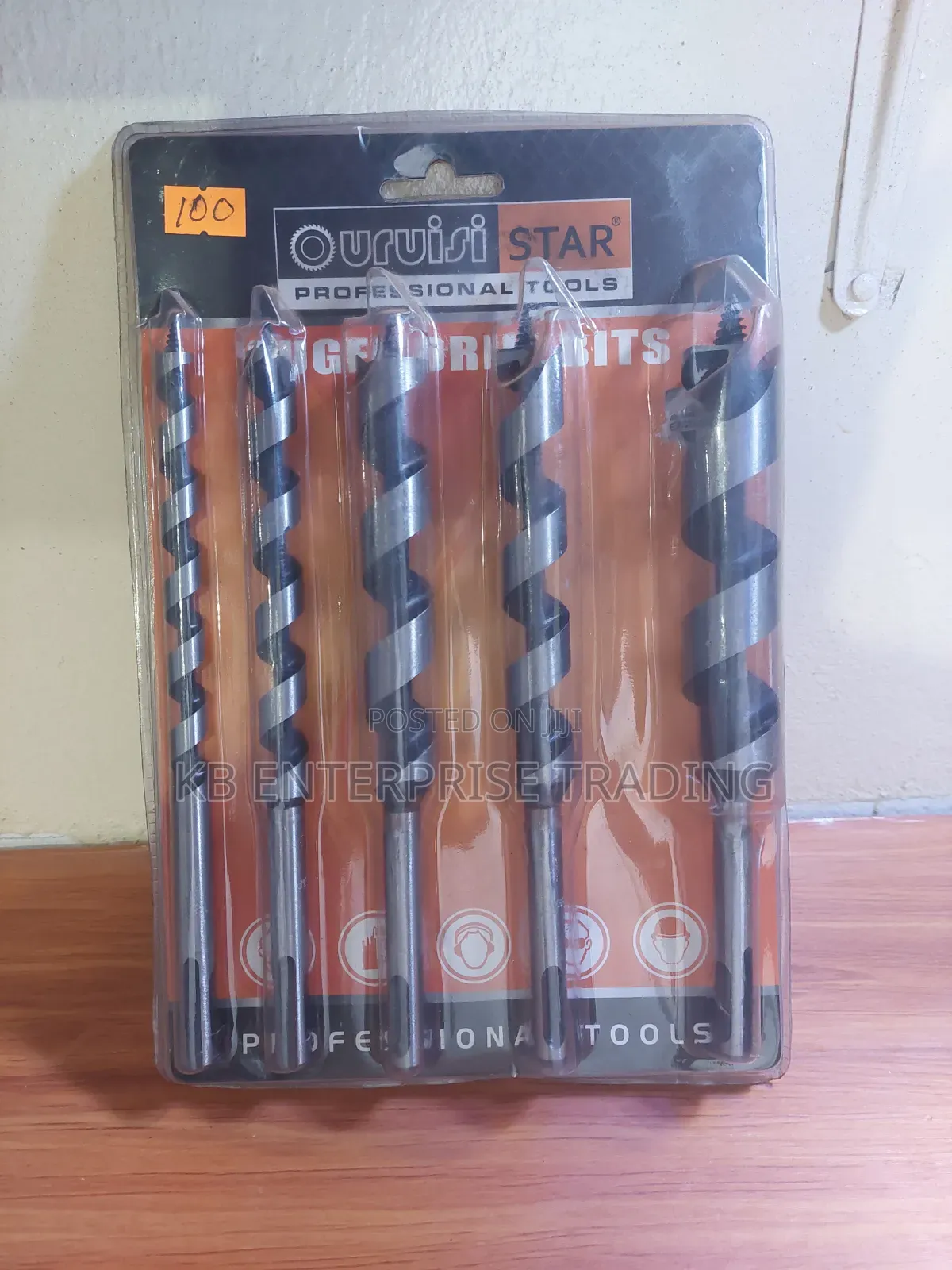 Ououisi Star Professional 5-Piece Auger Drill Bit Set