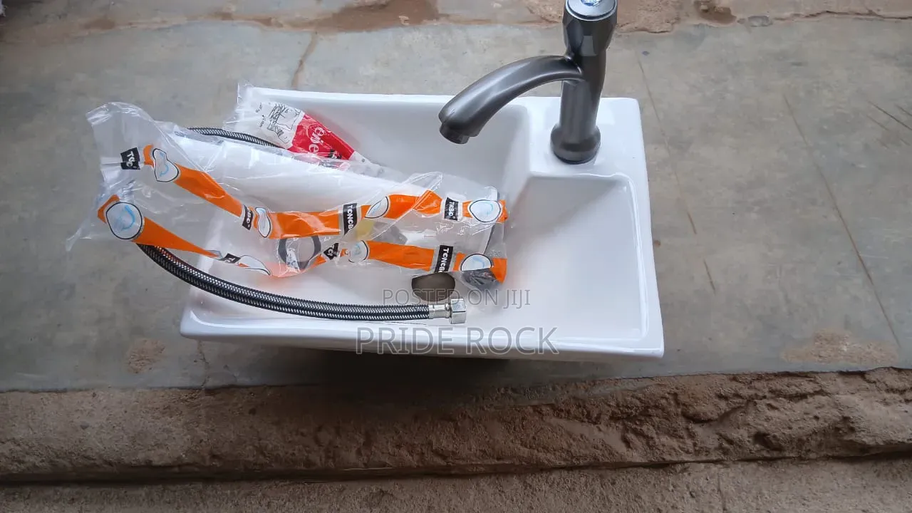 Small Size Basin With Tap Set