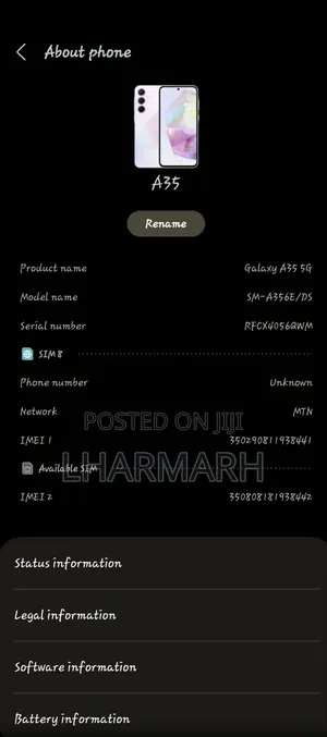 Samsung Galaxy A35 128 GB Pink