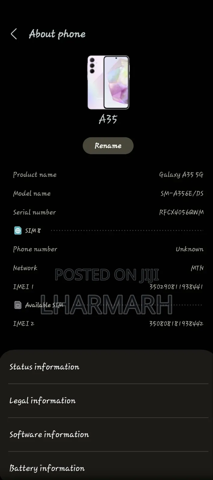 Samsung Galaxy A35 128 GB Pink