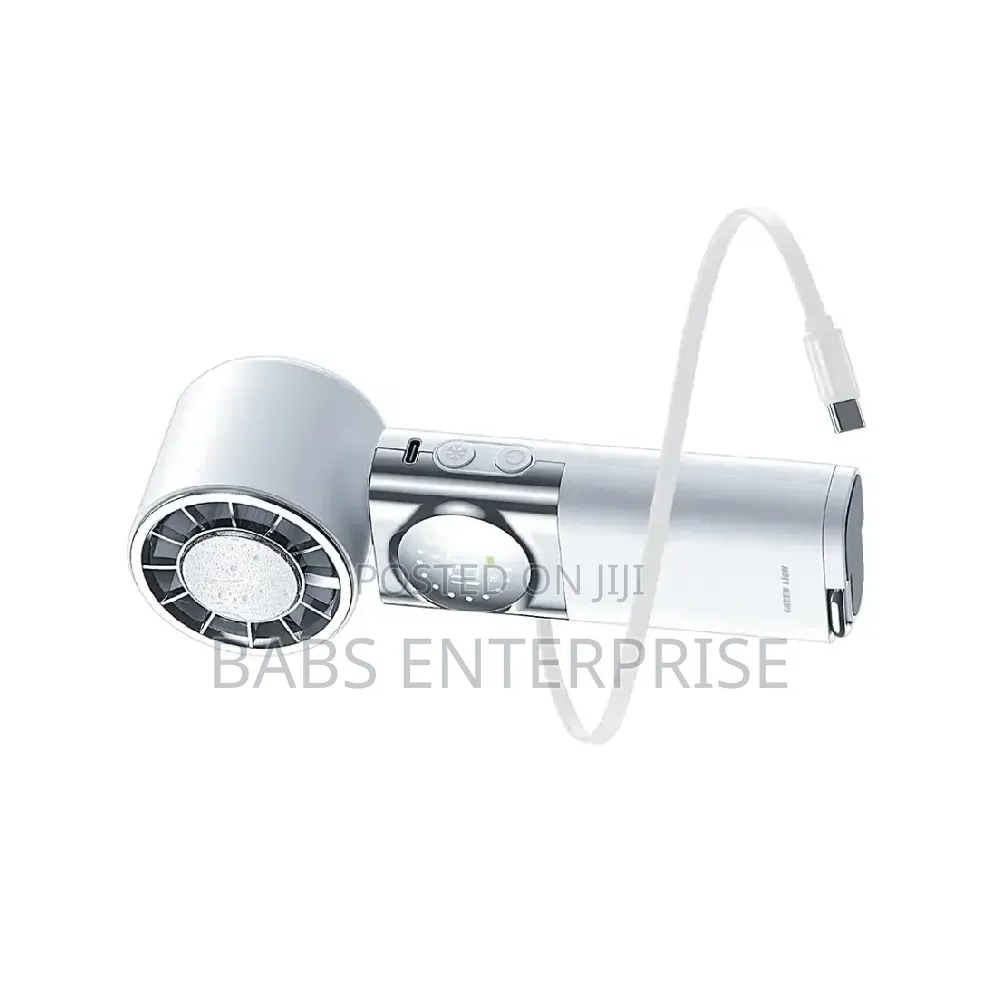 Green Lion Power Wind Handheld Fan With Power Bank- White