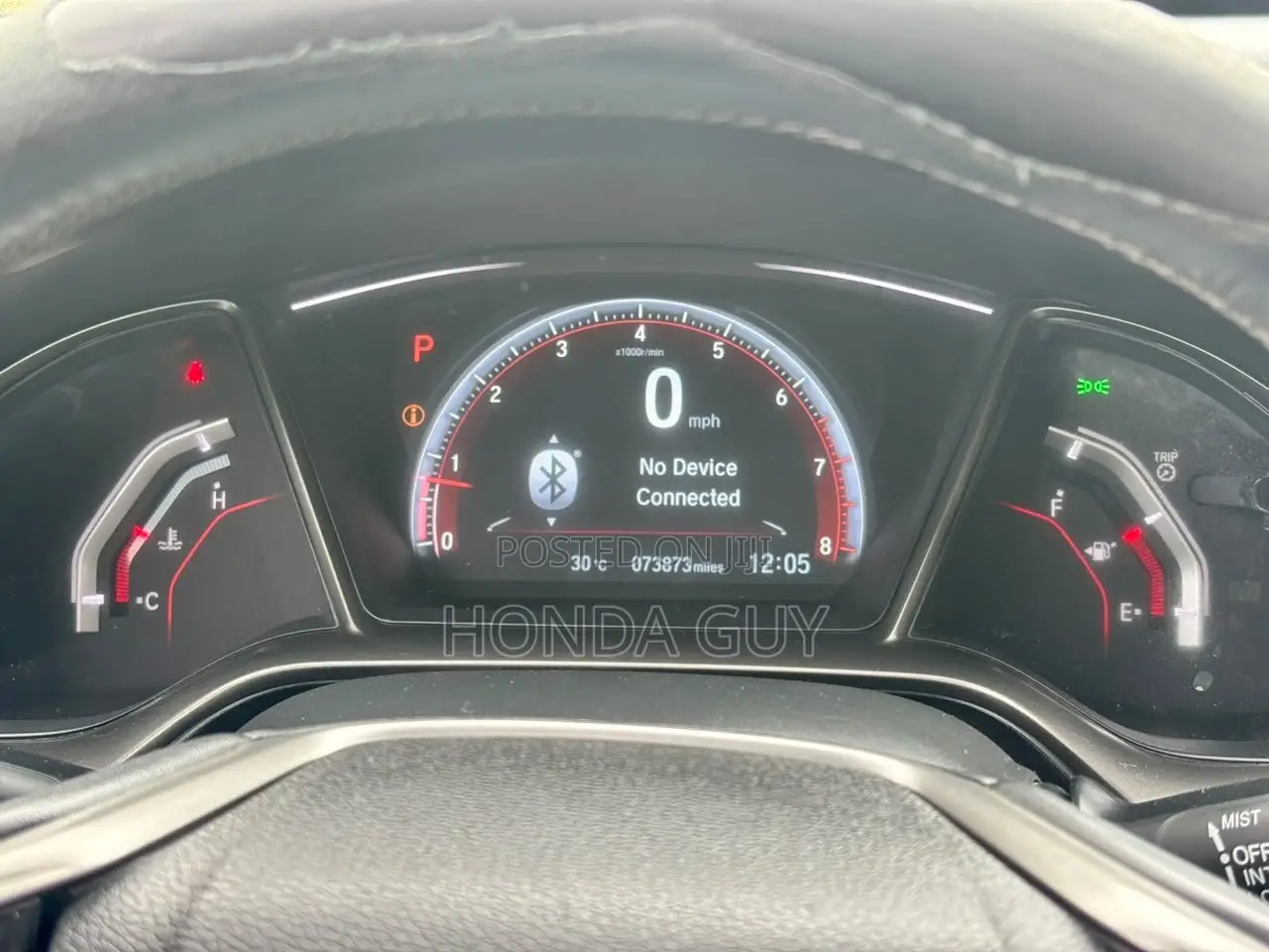 Honda Civic EX-L w/Navi 4dr Hatchback (1.5L 4cyl) 2017 Black