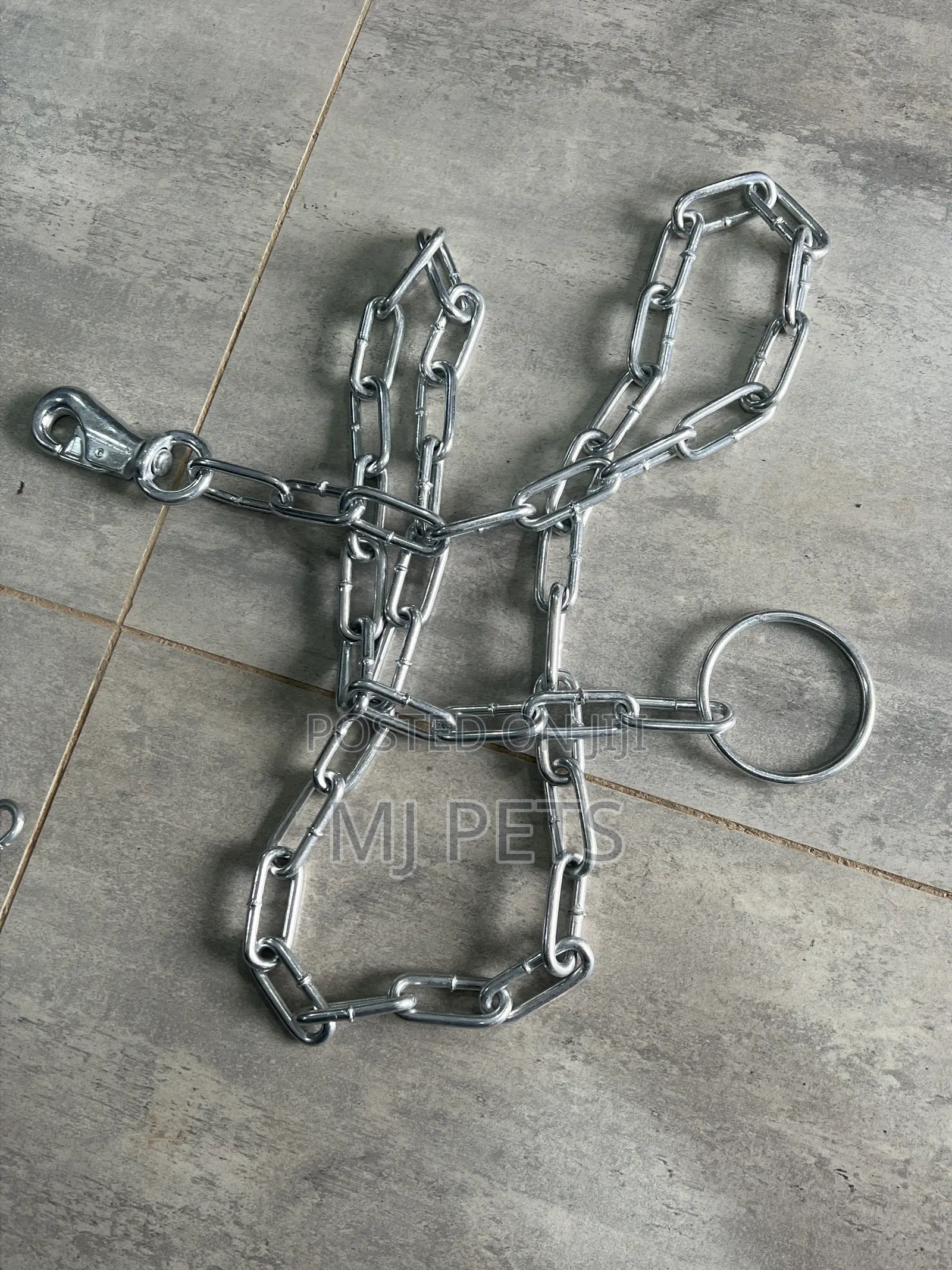 Ring Handle Pet Chain With Big Hook