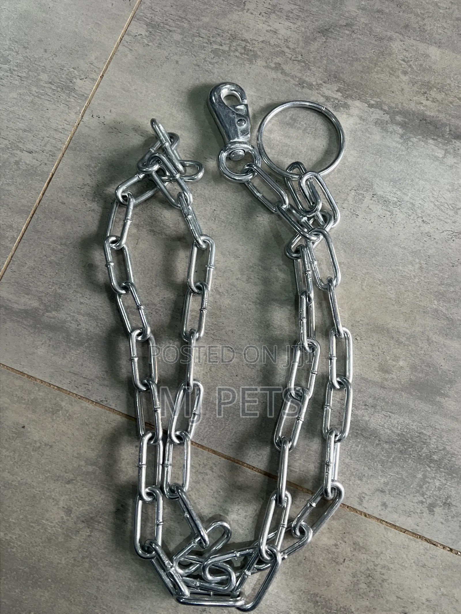 Ring Handle Pet Chain With Big Hook