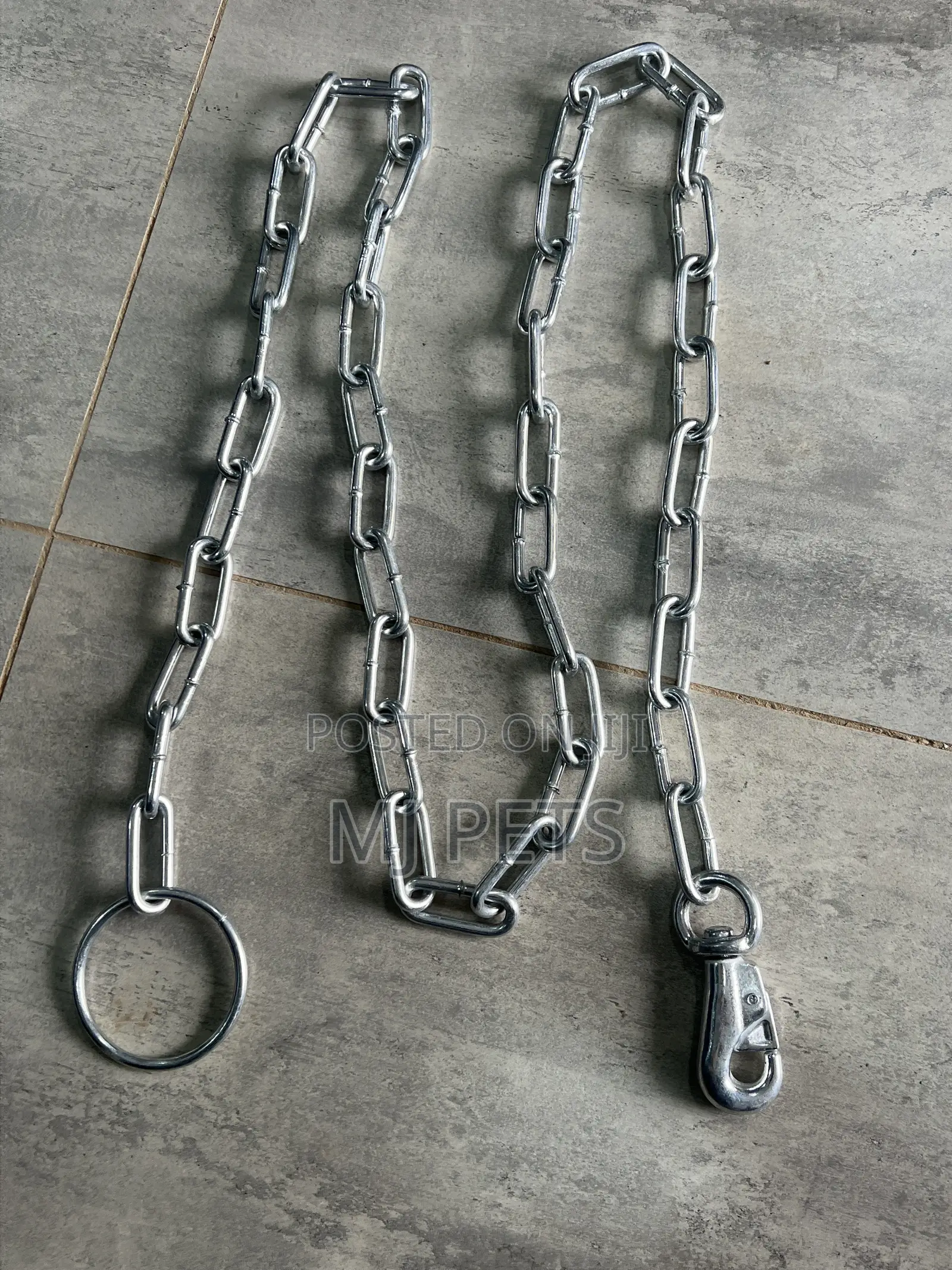 Ring Handle Pet Chain With Big Hook
