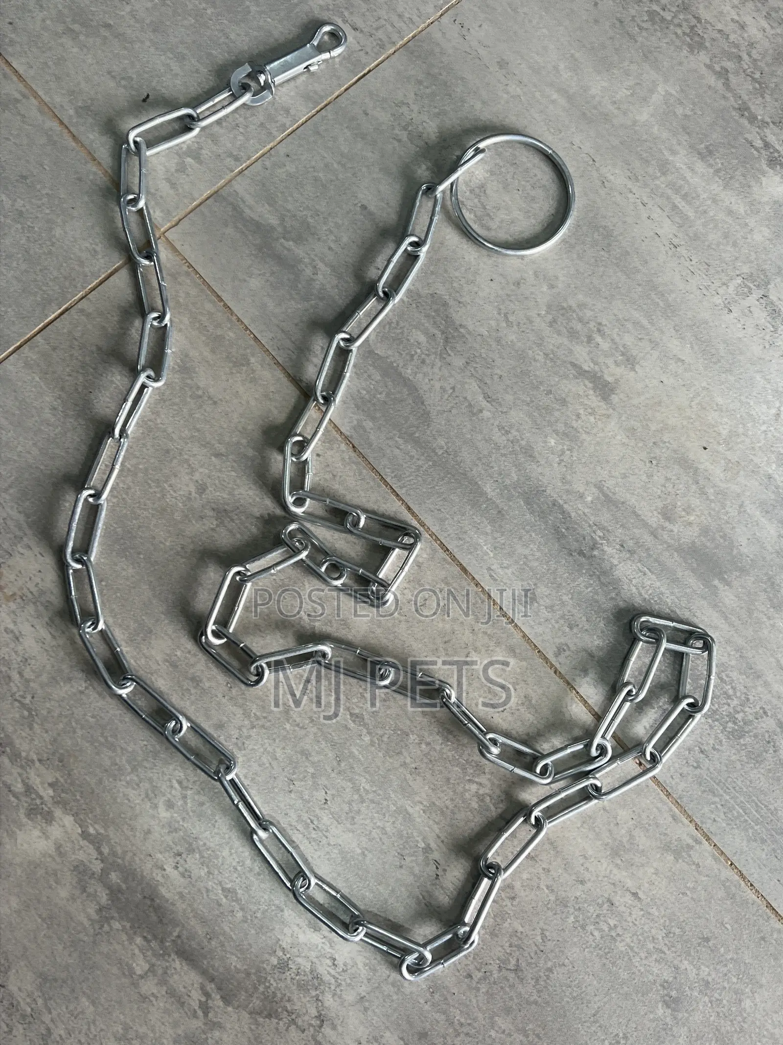 Ring Handle Pet Chain With Snag Hook