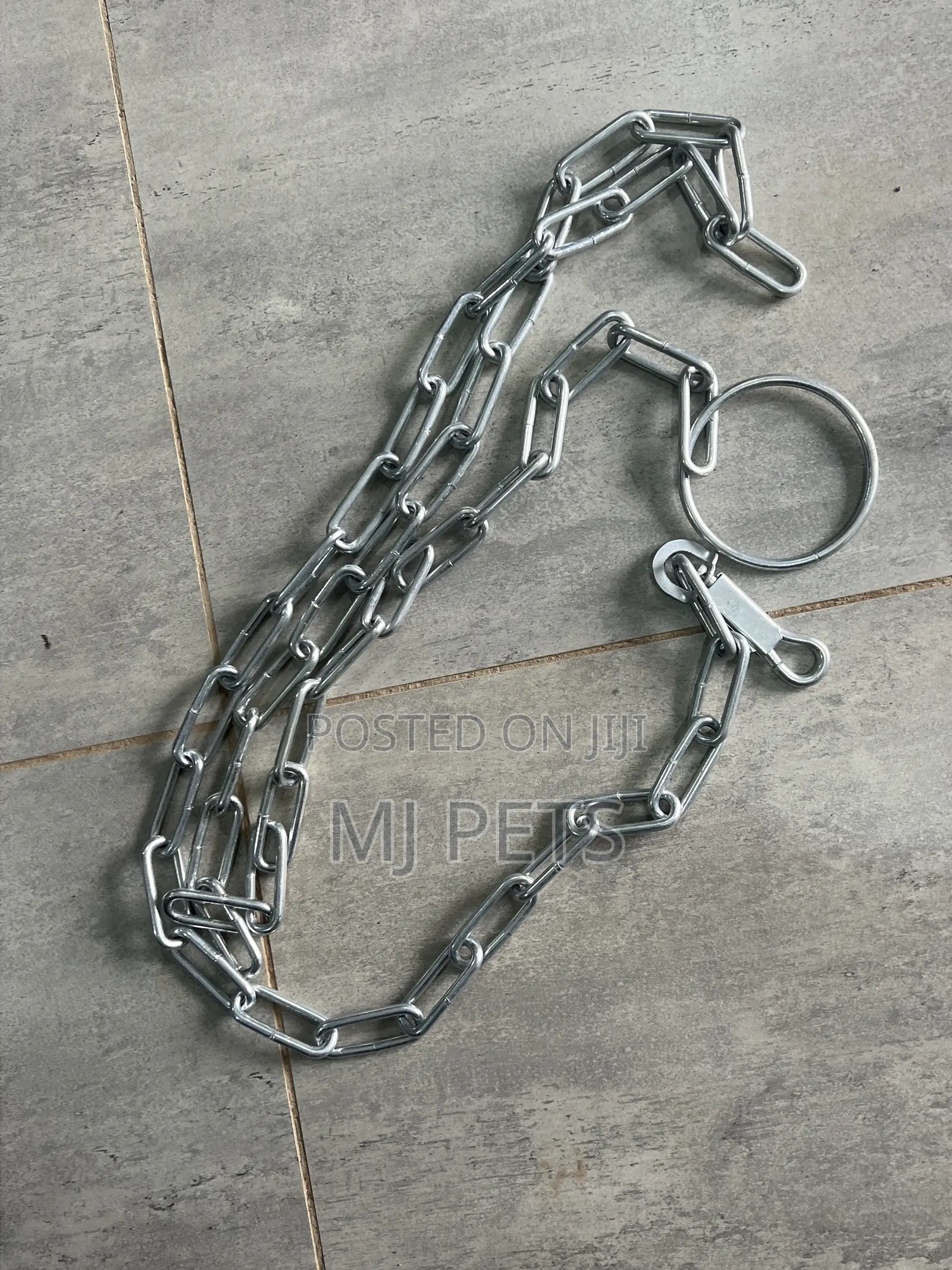 Ring Handle Pet Chain With Snag Hook
