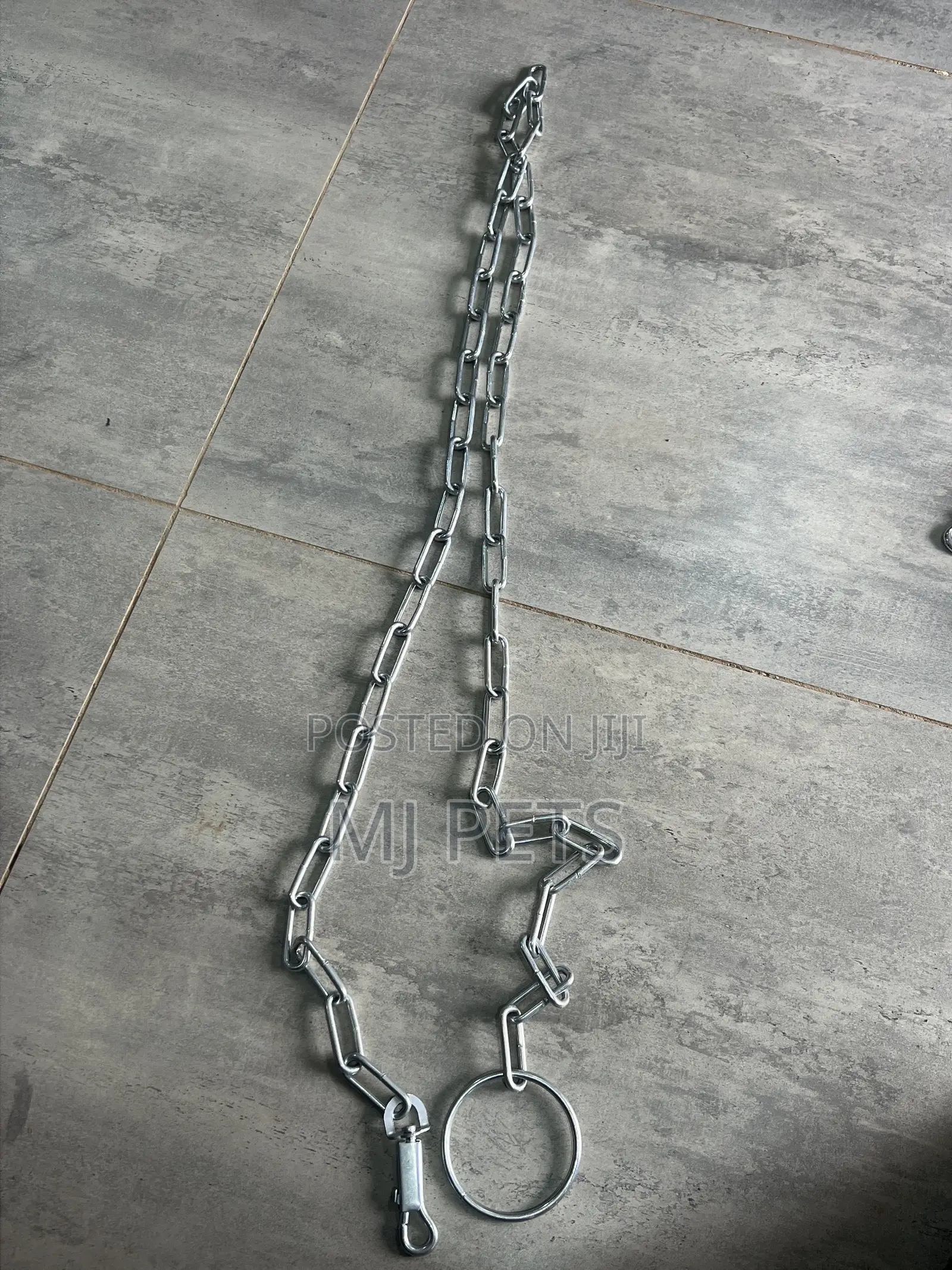 Ring Handle Pet Chain With Snag Hook