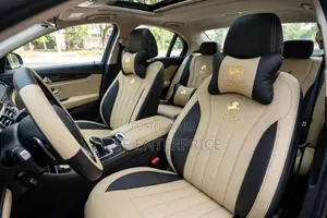 Hong Kong Complete Seat Covers-All Beige and Beige/Black -5 Seater Set