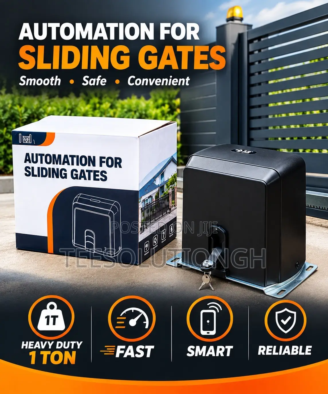 Heavy Duty Sliding Gate Motor 1000kg D20