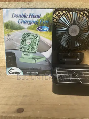 Solar Car Fan Solar + USB Charging