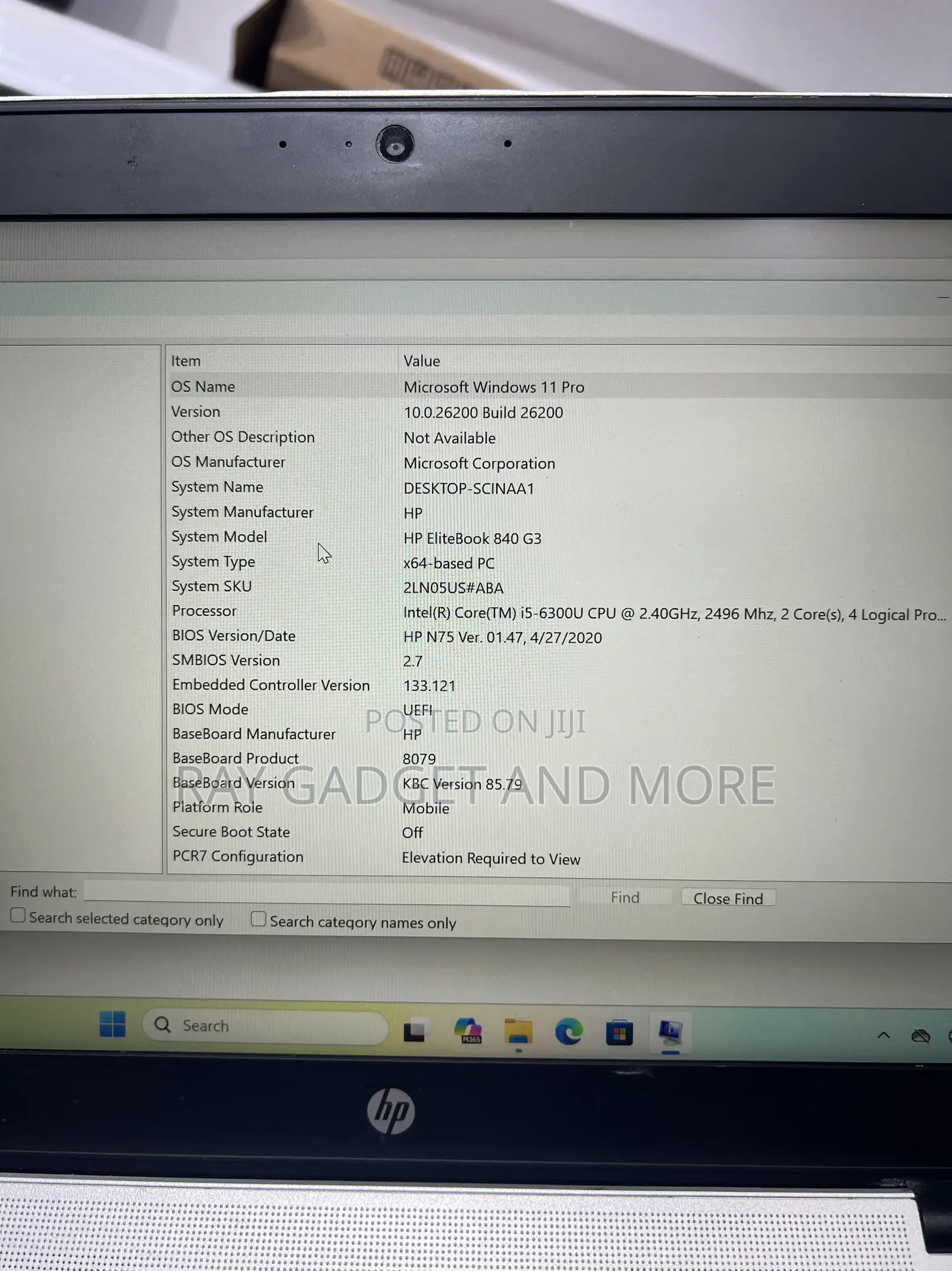 Laptop HP EliteBook 840 G3 8GB Intel Core i5 SSD 256GB