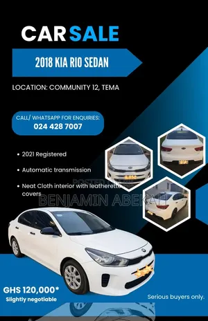 Kia Rio S Sedan 2018 White