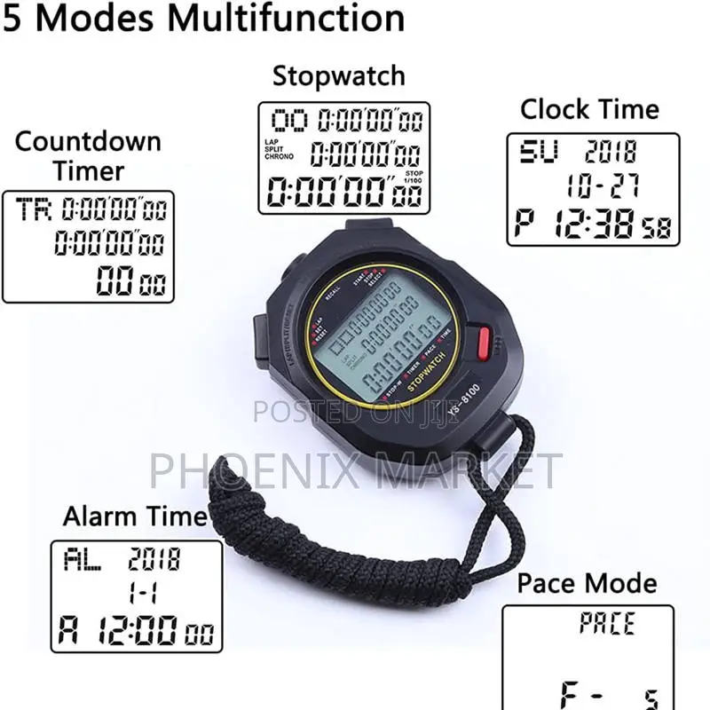 YS-8100 Digital Sports Stopwatch Timer