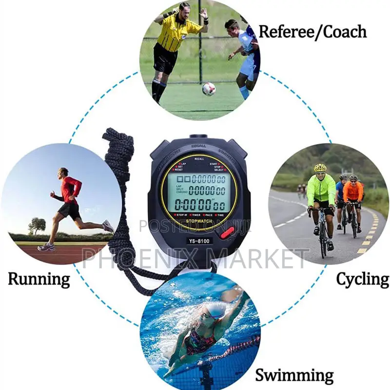 YS-8100 Digital Sports Stopwatch Timer