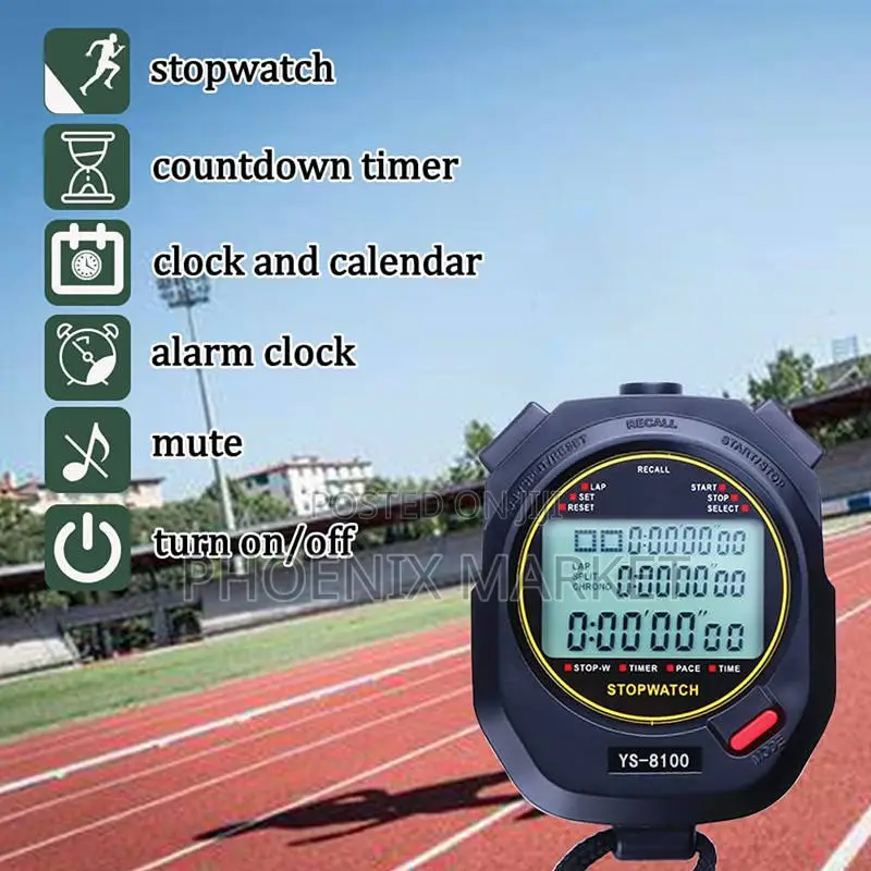 YS-8100 Digital Sports Stopwatch Timer