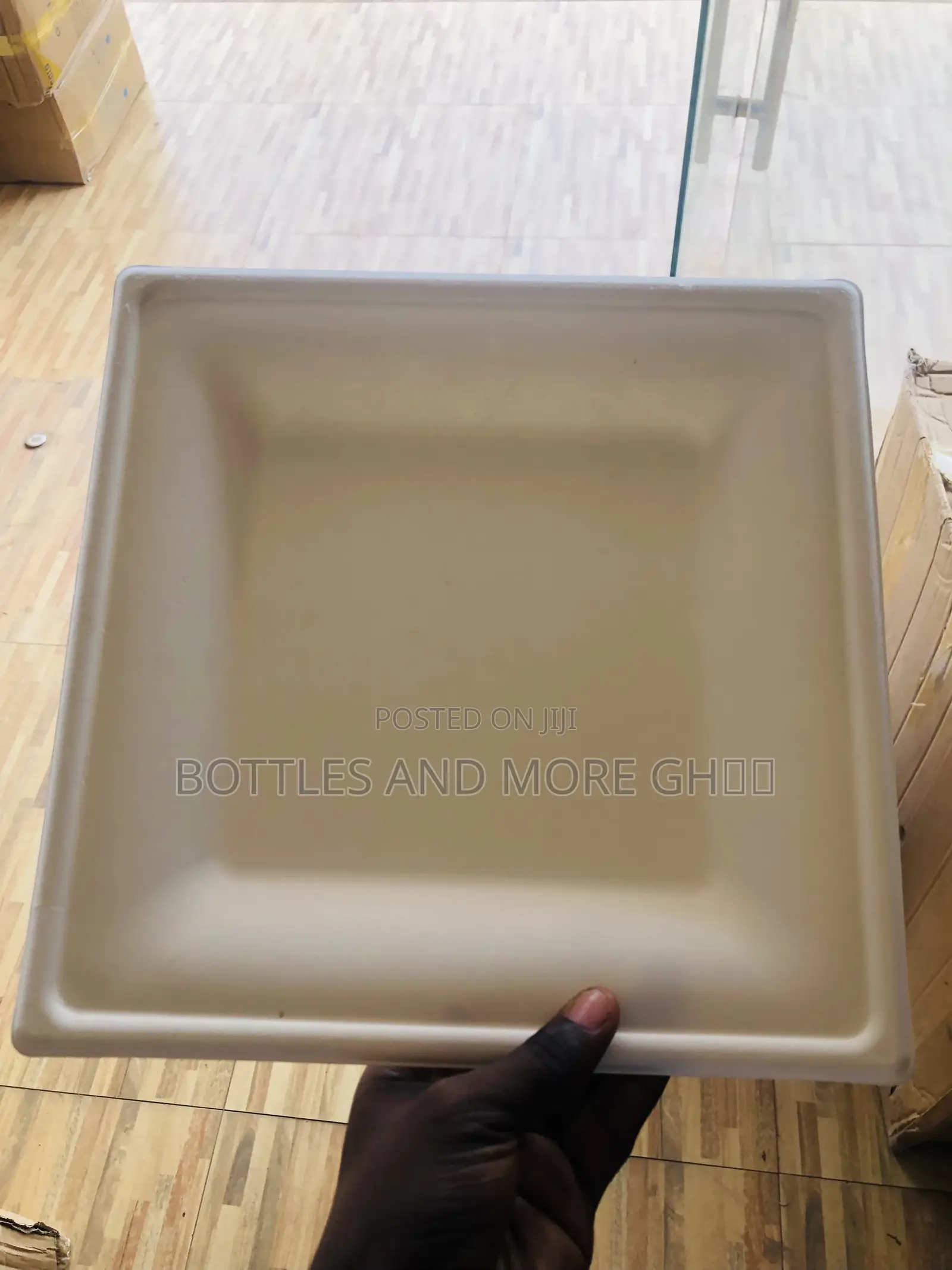 Biodegradable Disposable Paper Plates (Square)