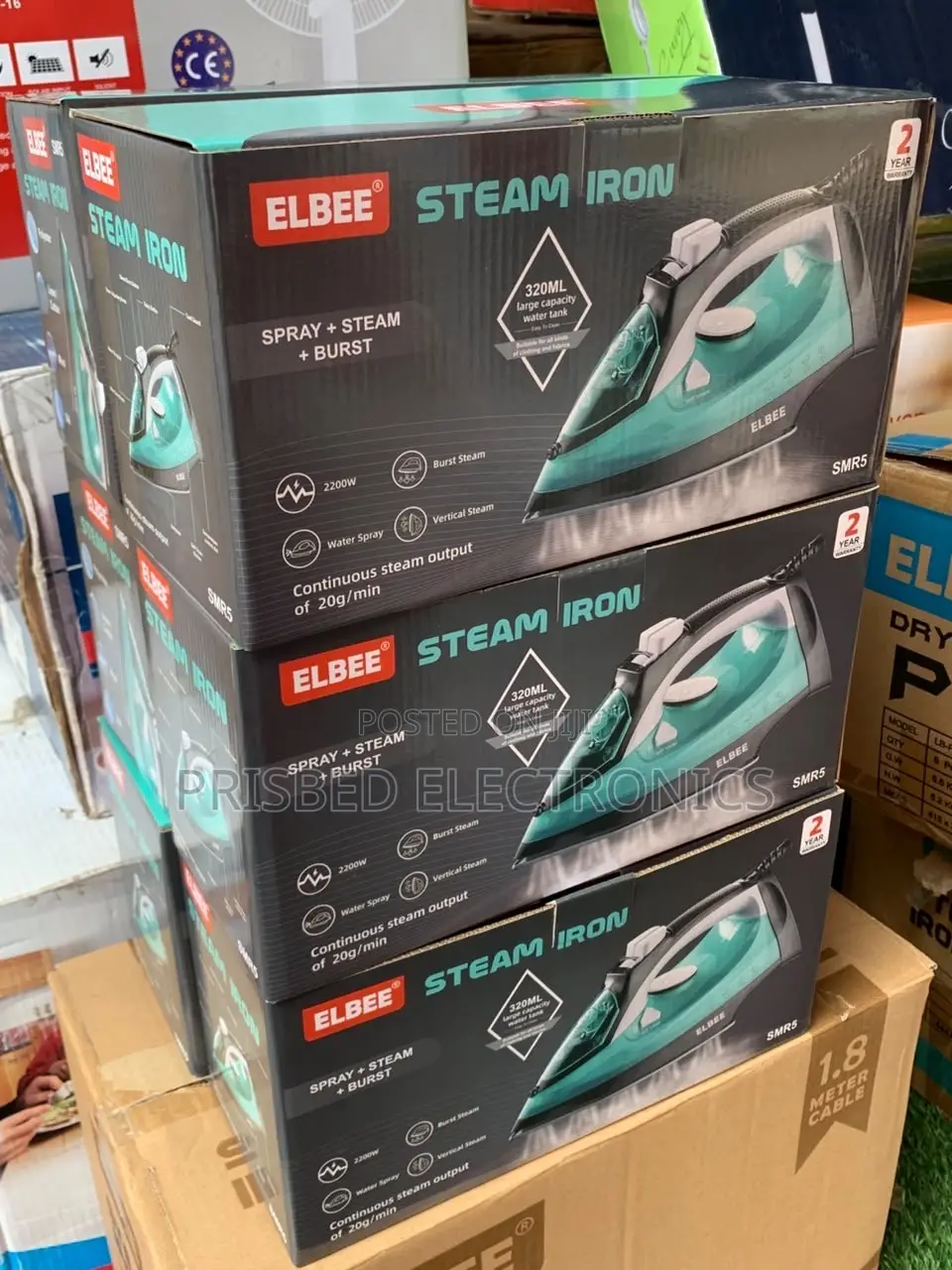 Elbee Durable Steam Iron 2200W SMR5