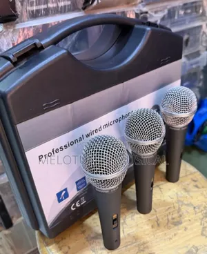 Shure SM58 3-Piece Wired Dynamic Vocal Microphone Set