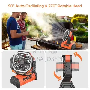 Chargeable Fan,Light and Power Bank